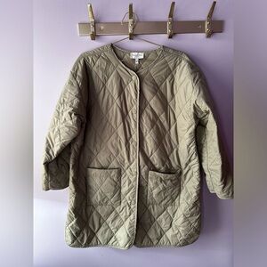 NWOT Michael Stars Los Angeles Sage Green Quilted Coat Size 2X